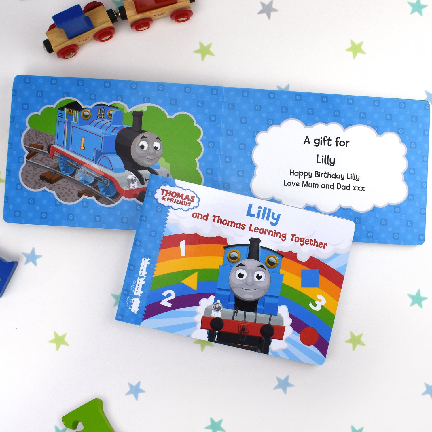 Personalised Me and Thomas Learning Together Board Book