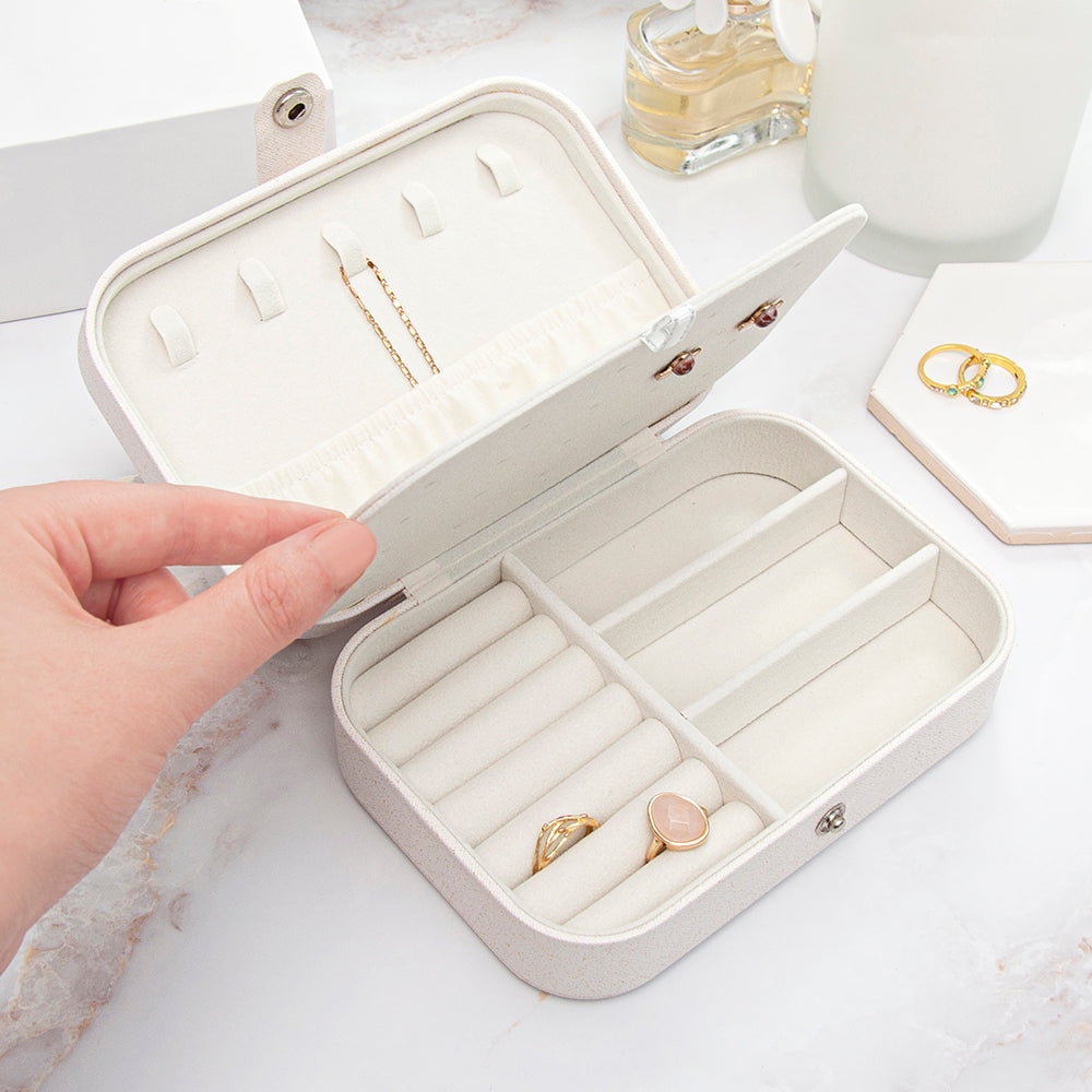 Personalised White Jewellery Case