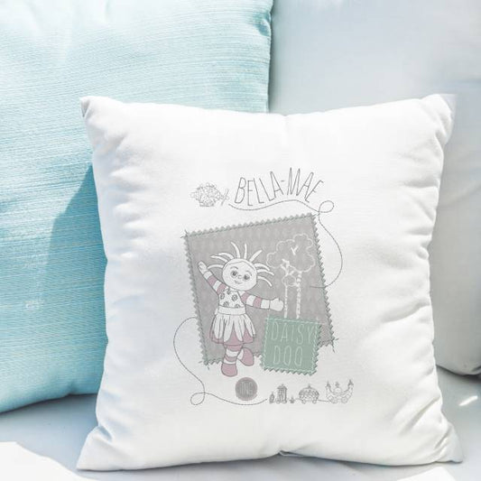 Personalised In The Night Garden Upsy Daisy Stamp Cushion - PCS Cufflinks & Gifts