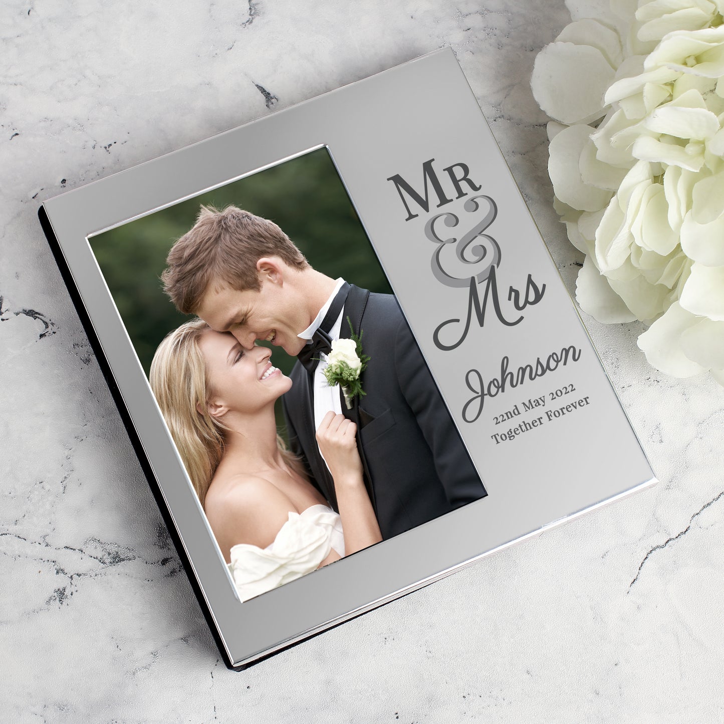 Personalised Mr & Mrs Wedding 4x6 Photo Album