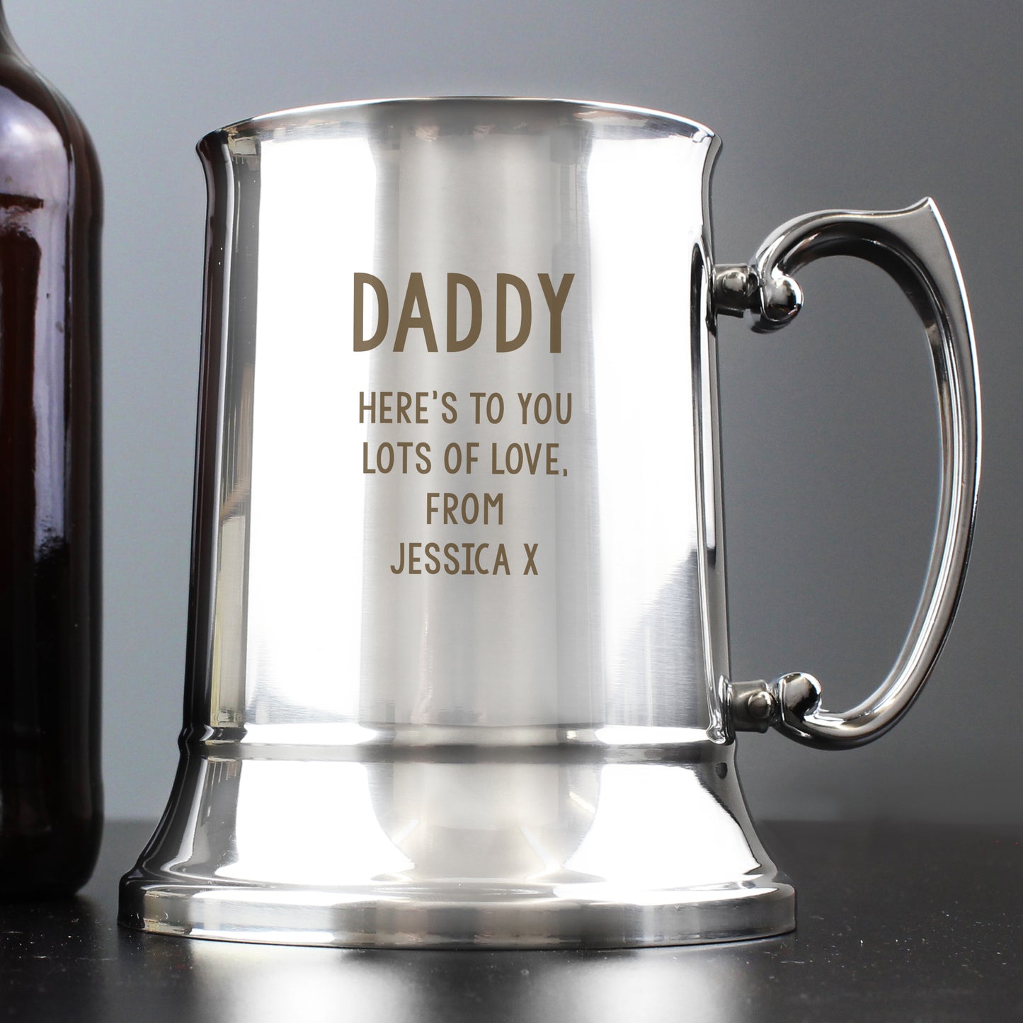Personalised Free Text Stainless Steel Tankard | Gifts For Him