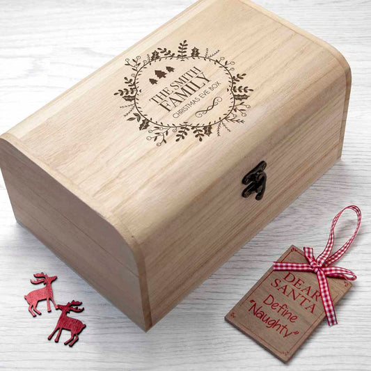 Personalised Traditional Family Christmas Eve Chest Box