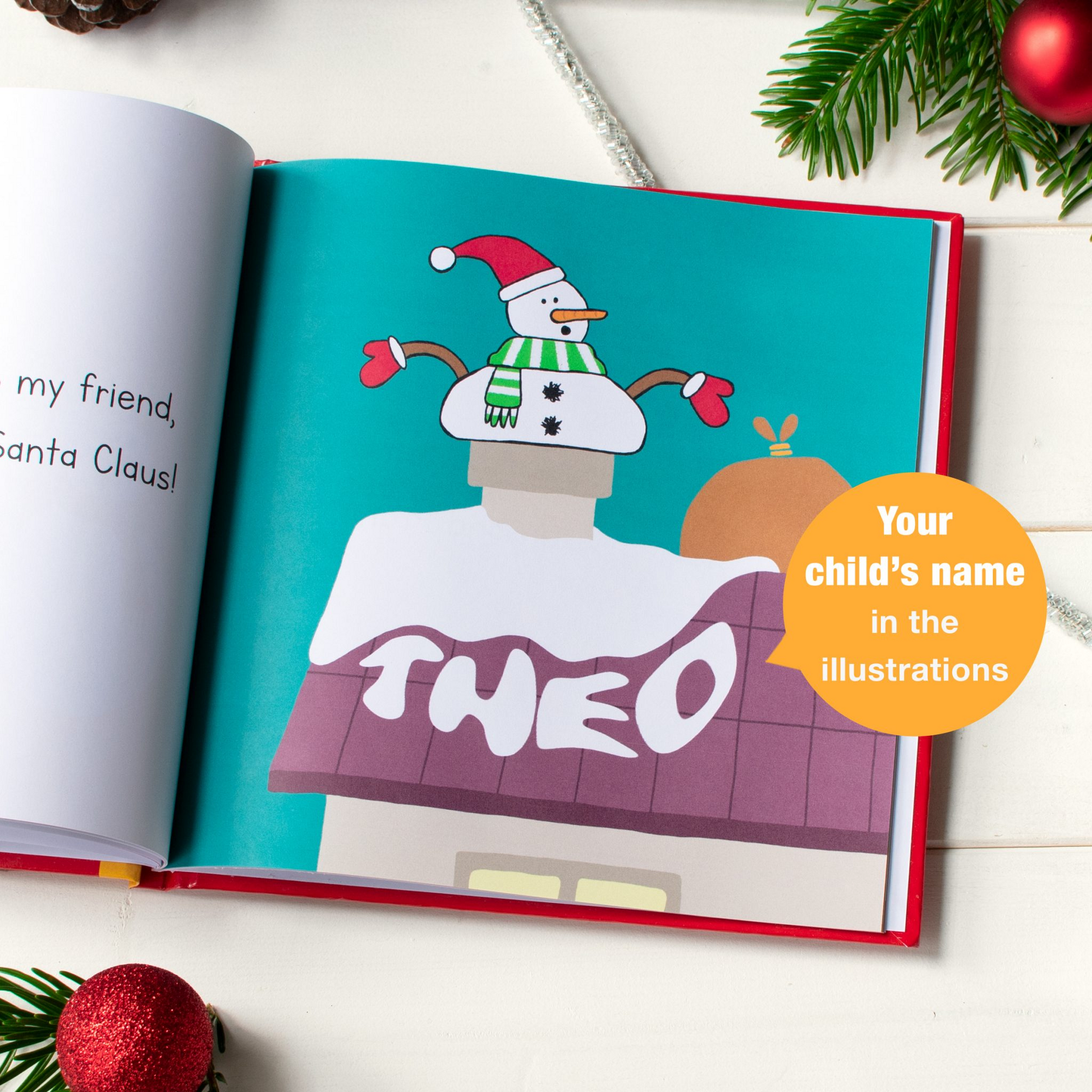Personalised I’d Rather Be A Snowman Christmas Story Book