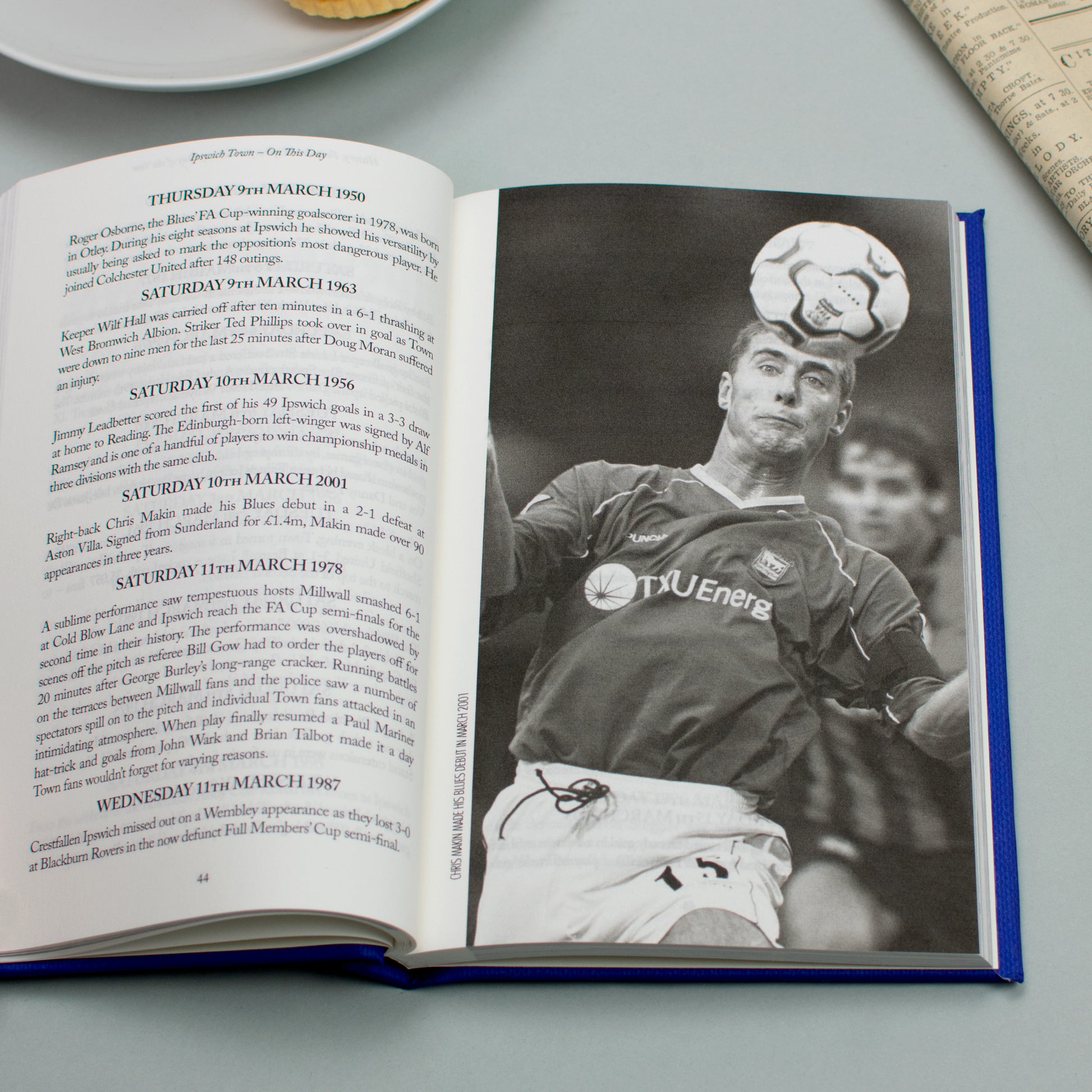 Personalised Ipswich Town On This Day Book