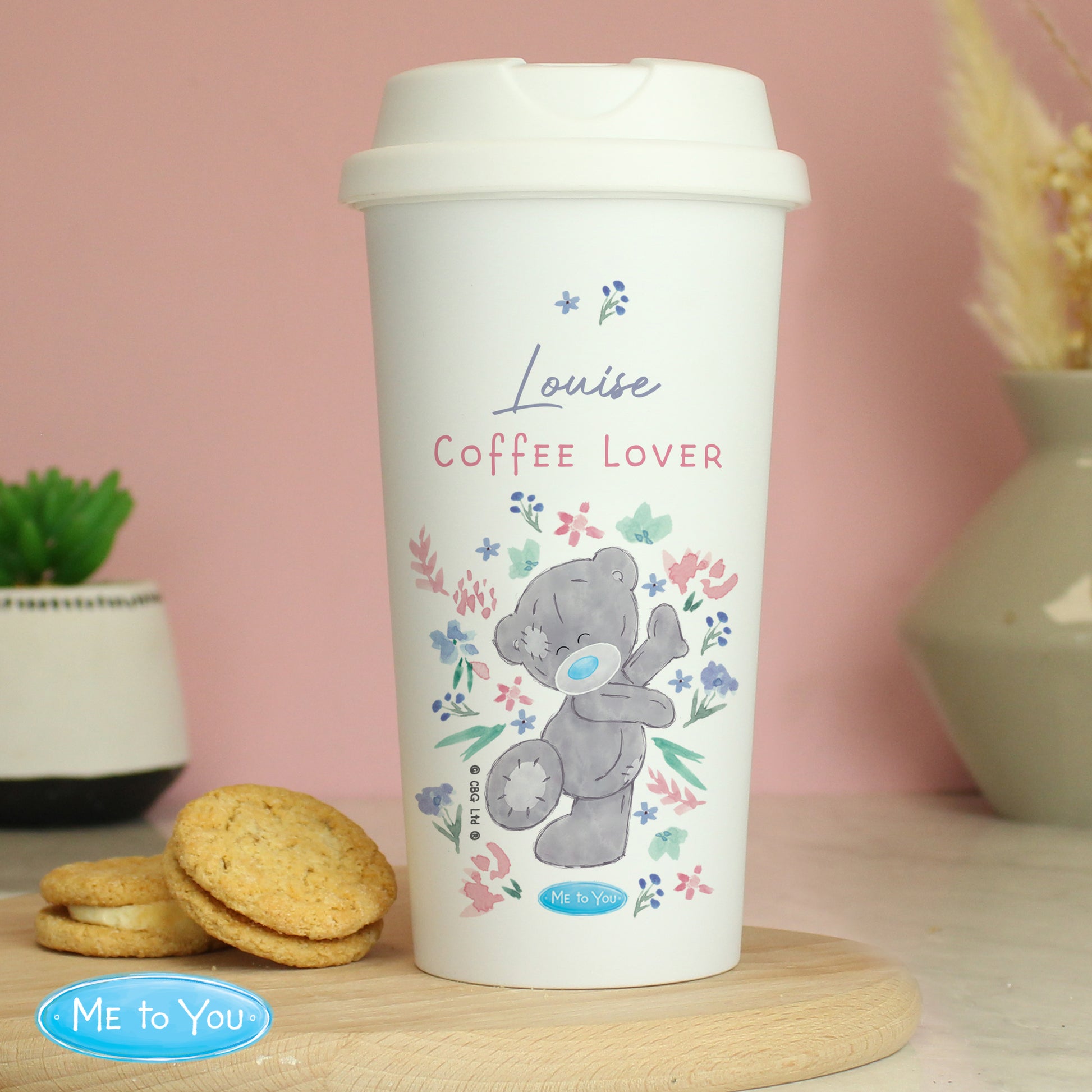 Personalised Travel Mug - Me To You Floral