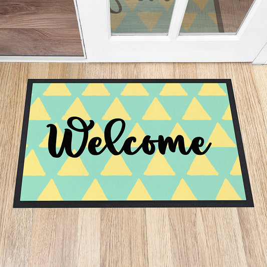 Personalised Triangle Pattern Doormat