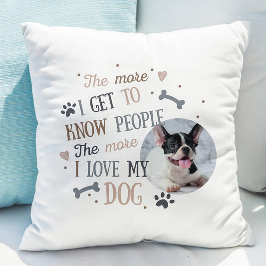 I Love My Dog Photo Upload Cushion | Dog Lover | Pet Gift