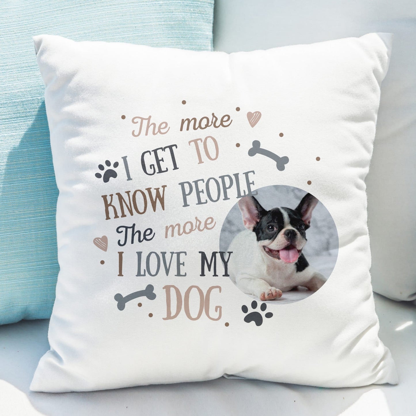 I Love My Dog Photo Upload Cushion | Dog Lover | Pet Gift