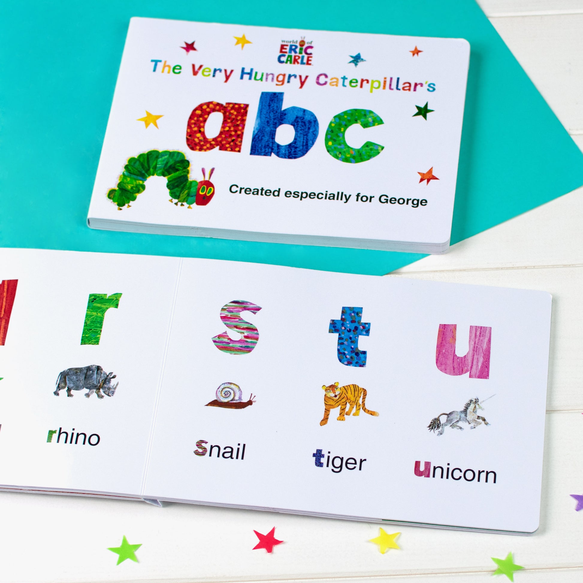 Personalised Very Hungry Caterpillar Board Book – ABC