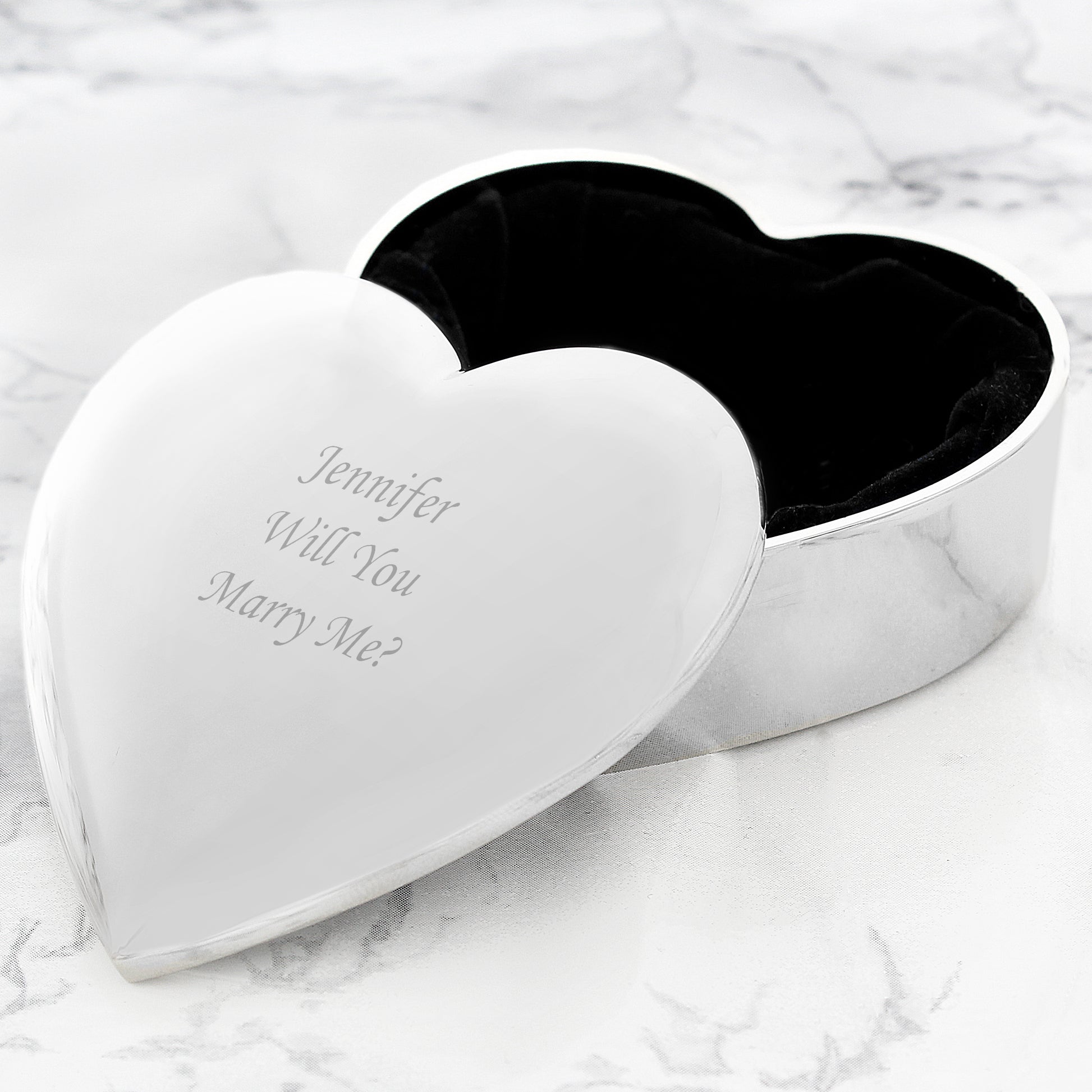 Personalised Heart Trinket Box - PCS Cufflinks & Gifts
