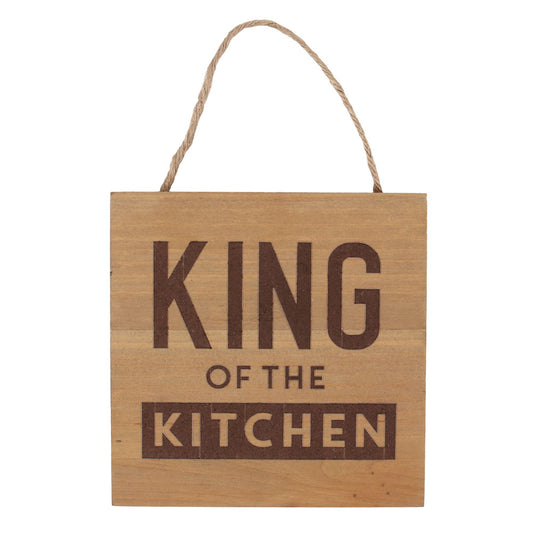 King of the Kitchen Square Hanging Sign - PCS Cufflinks & Gifts