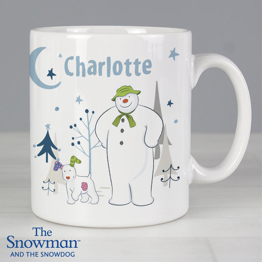 Personalised The Snowman and the Snowdog Christmas Mug