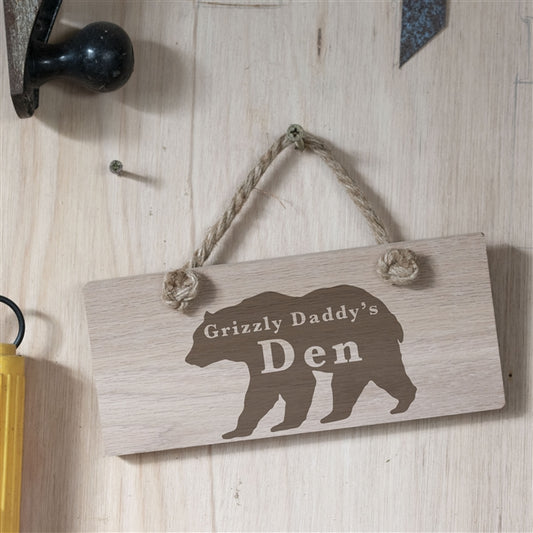 Grizzly Daddy's Den Sign