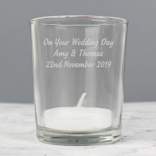 Personalised Votive Candle Holder - PCS Cufflinks & Gifts