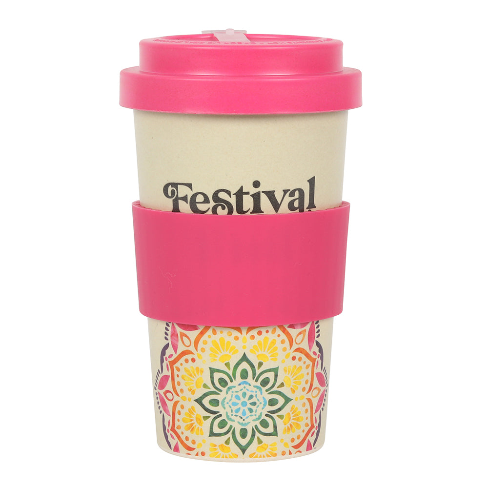 Festival Fuel Mandala Bamboo Eco Travel Mug - PCS Gifts