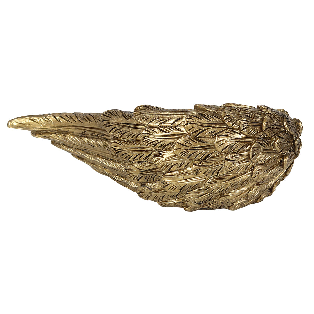 Gold Single Lowered Angel Wing Candle Holder - PCS Cufflinks & Gifts