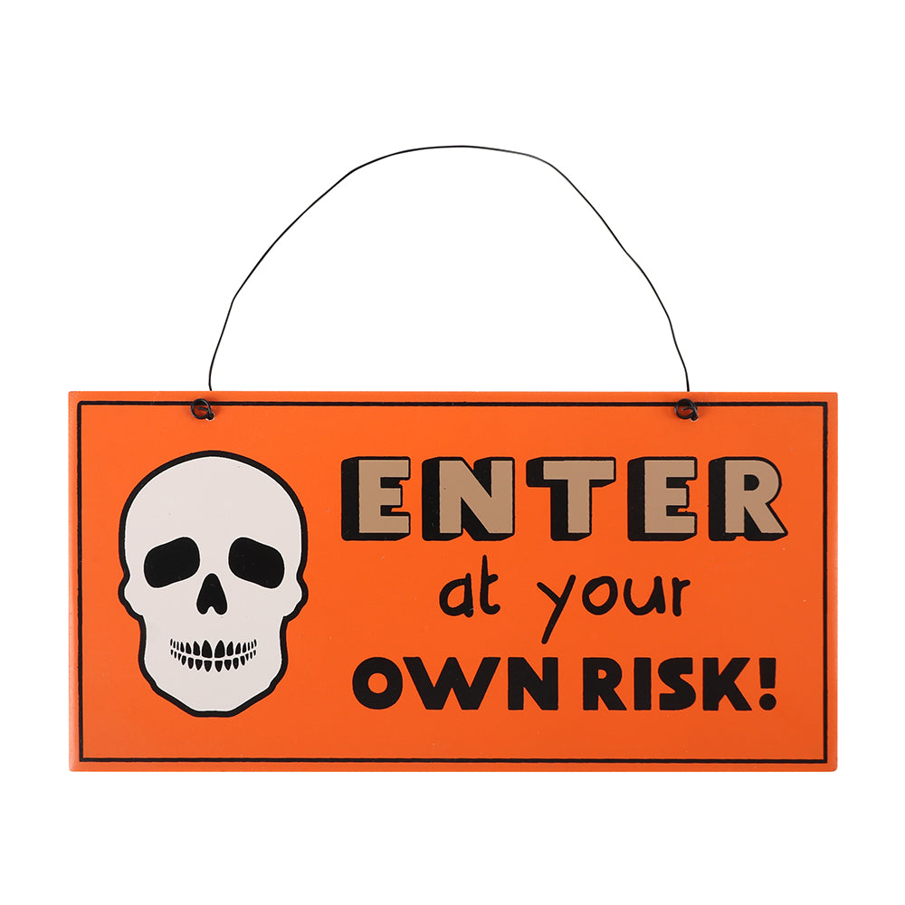 Skull Enter Hanging Sign - PCS Cufflinks & Gifts