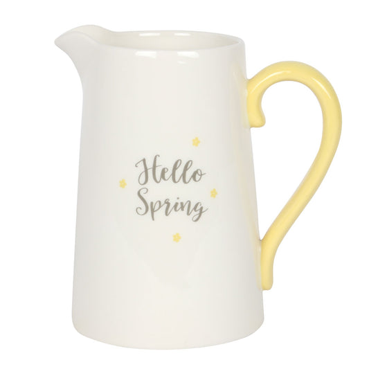 17cm Hello Spring Ceramic Flower Jug - PCS Cufflinks & Gifts