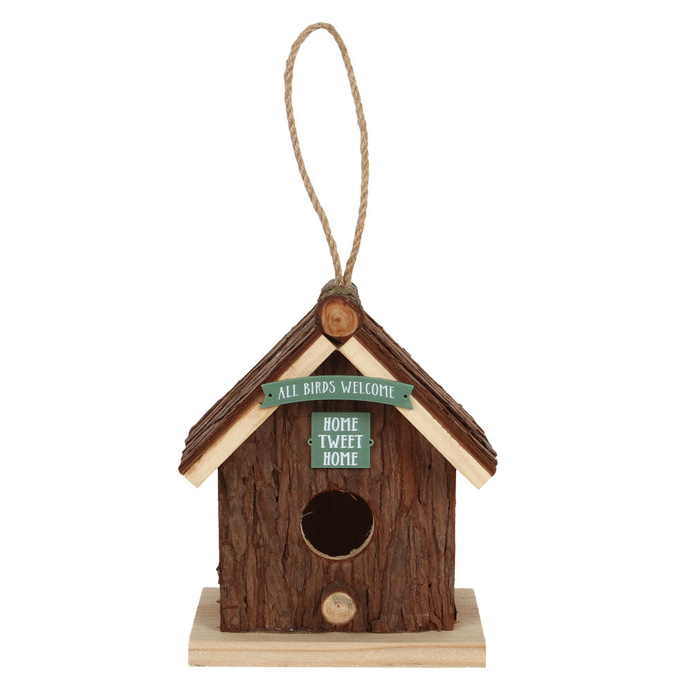 Wood Bark Bird House - PCS Cufflinks & Gifts