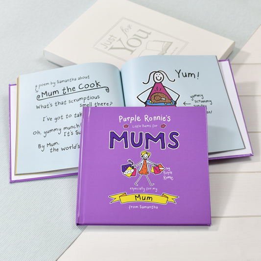 Personalised Purple Ronnie's Little Poems for Mums Book