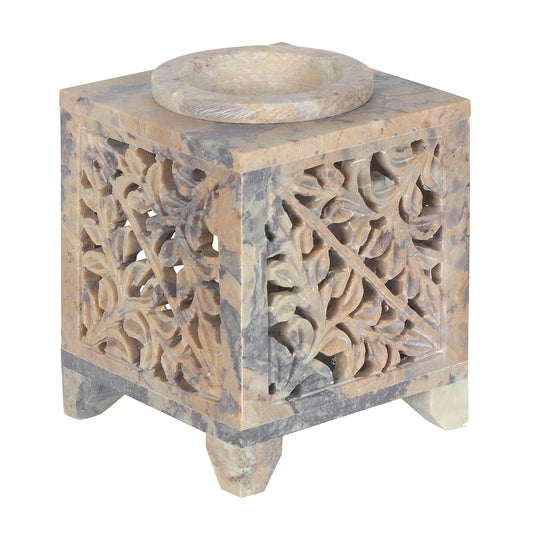 Moroccan Arch Cutout Soapstone Oil Burner - PCS Cufflinks & Gifts