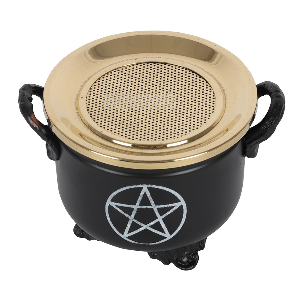Pentagram Cauldron Resin Incense Burner - PCS Cufflinks & Gifts