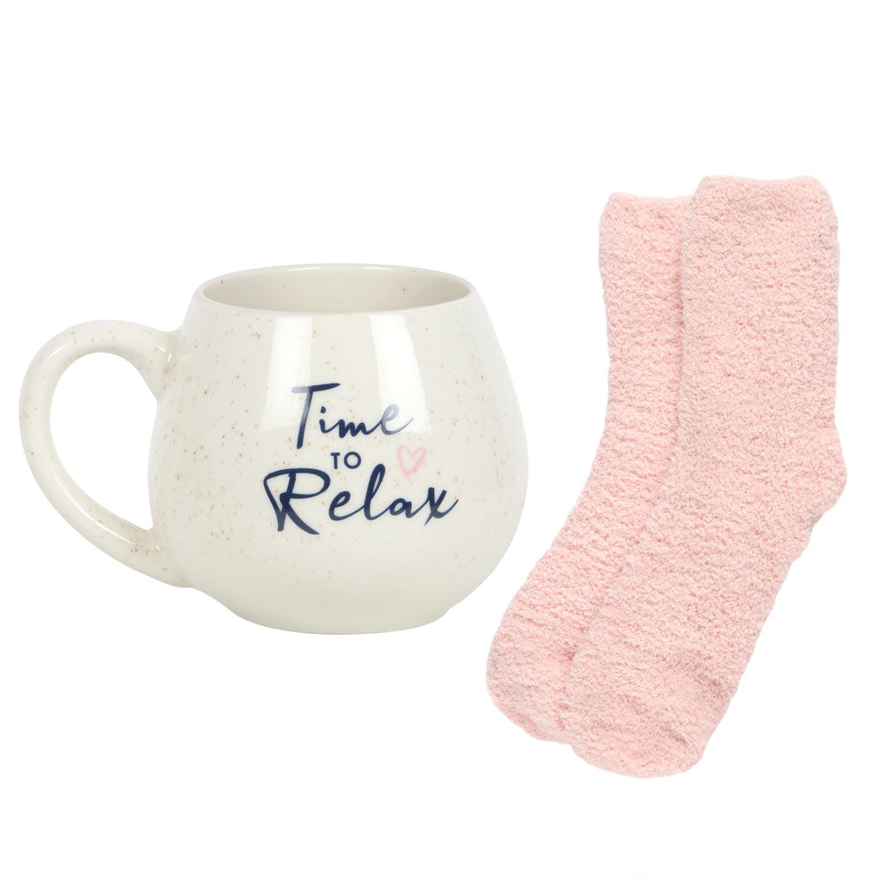 Time to Relax Mug and Sock Set