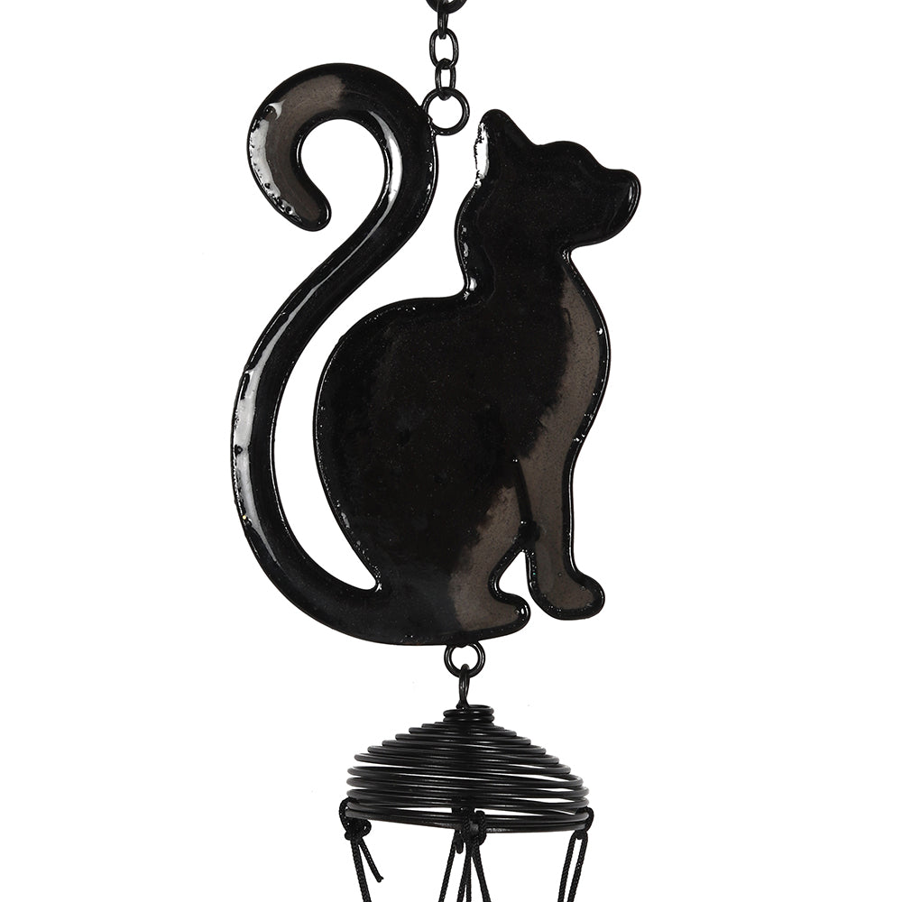 Black Cat Profile Windchime - PCS Gifts