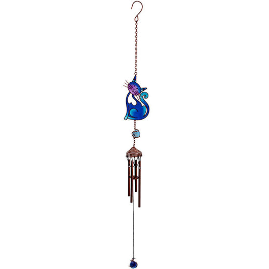 Blue Slinky Cat Windchime - PCS Cufflinks & Gifts