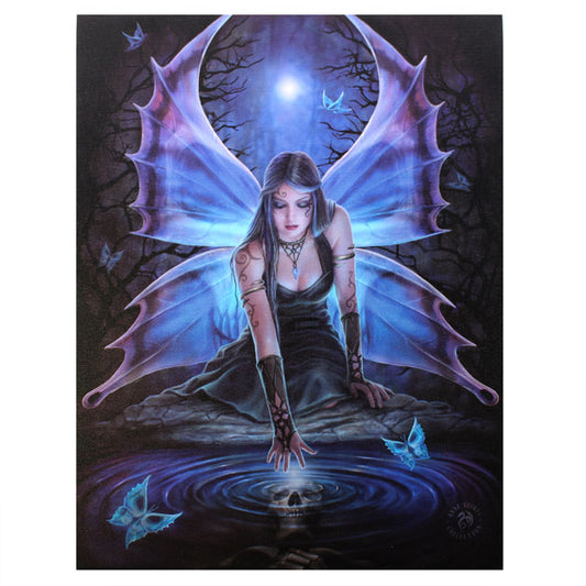 19x25cm Immortal Flight Canvas Plaque by Anne Stokes - PCS Cufflinks & Gifts